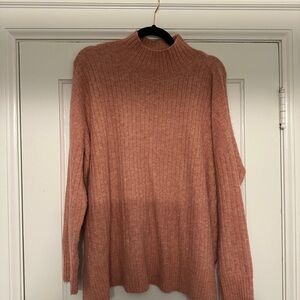 LOFT Women's Cowl Neck Sweater - Peach